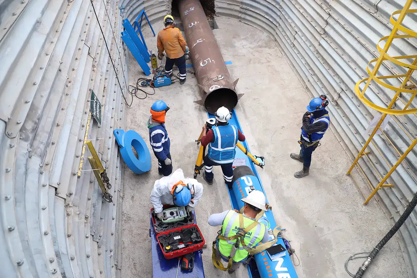 Hinca neumática ejecutada por PERFOTUNEL en San Marcos, Áncash